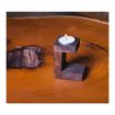 تصویر از جا شمعی چوبی فیلینگ وایت پلیت کد 12138 یک عددی