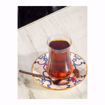 تصویر از قاشق چای خوری مات میلان رز گلد وایت پلیت کد 1611 شش عددی end