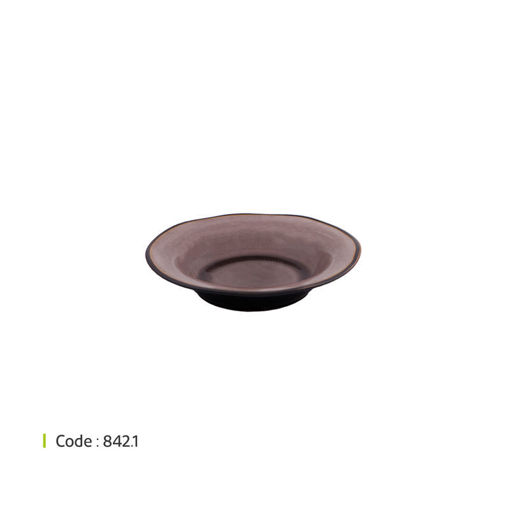 تصویر از پاستا خوری چینی کراش شکلاتی وایت پلیت کد 842.1m یک عددیend