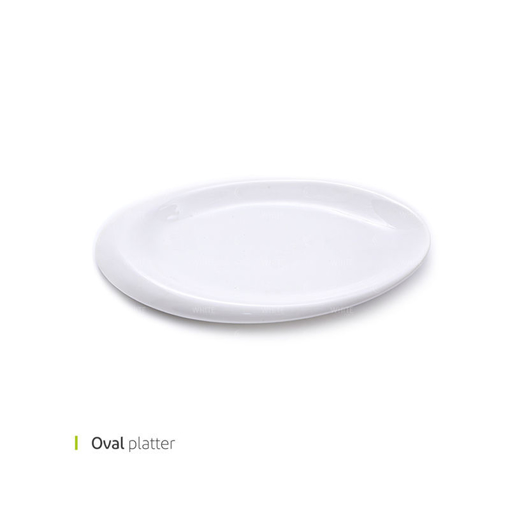 تصویر از دیس بیضی چینی سفید 40 سانت وایت پلیت کد 01151 یک عددیend
