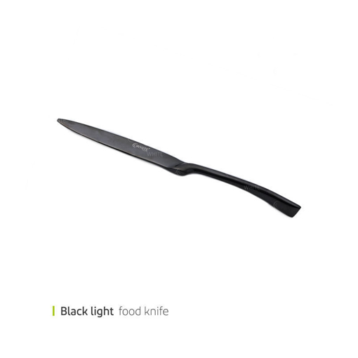 تصویر از کارد غذا استیل ابکاری بلک لایت وایت پلیت کد 524.2 شش عددی end