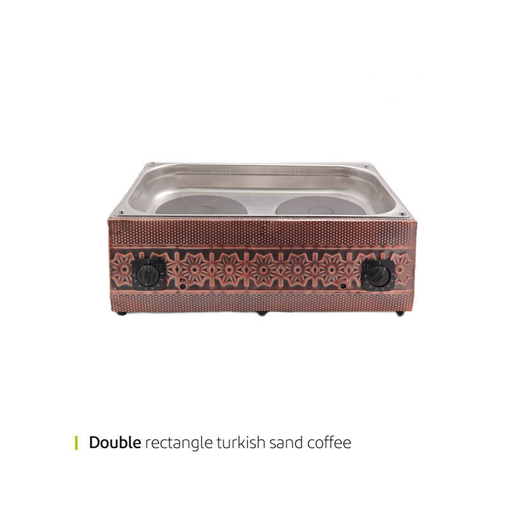 تصویر از دستگاه قهوه ساز شنی دبل مستطیل وایت پلیت کد 12228 یک عددیend
