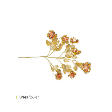 نمایش جزییات گل هفت شاخه برنجی وایت پلیت کد 00213 یک عددی تصویر از گل هفت شاخه برنجی وایت پلیت کد 00213 یک عددی