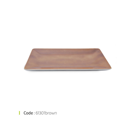 تصویر از دیس کوچک فلت قهوه ای 33 سانت تقدیس کد 61301brown یک عددی
