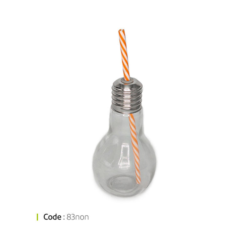 تصویر از لیوان اسموتی لامپی نارنجی 400 وایت پلیت کد 83non یک عددی end