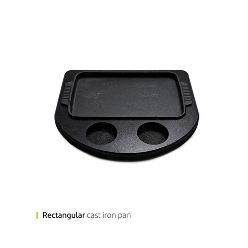 تصویر از استیک پز چدنی مستطیل کم عمق با جای سس 27 سانت وایت پلیت کد 5066 یک عددی