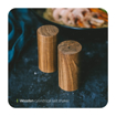 تصویر از نمکدان چوبی قهوه ای روشن کد 3018 دو عددی end