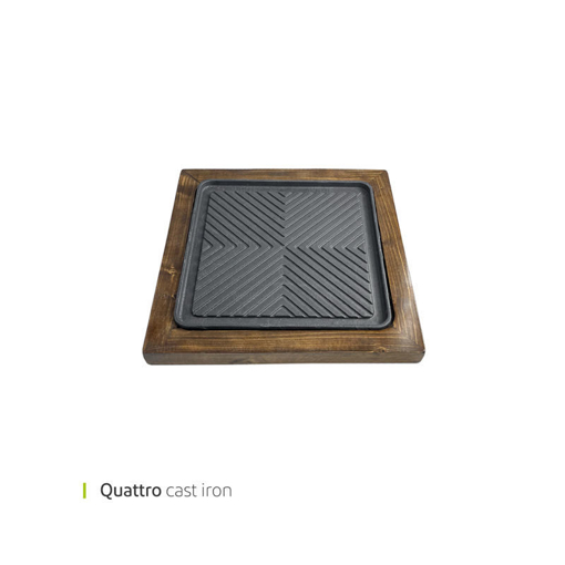 تصویر از استیک پز چدنی کواترو 25 سانت وایت پلیت کد 05072 یک عددی