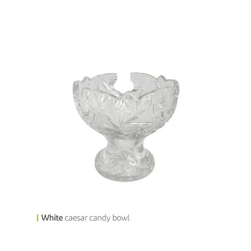 تصویر از شکلات خوری کریستال سوگلی امپراطور سفید وایت پلیت کد 66196 یک عددی