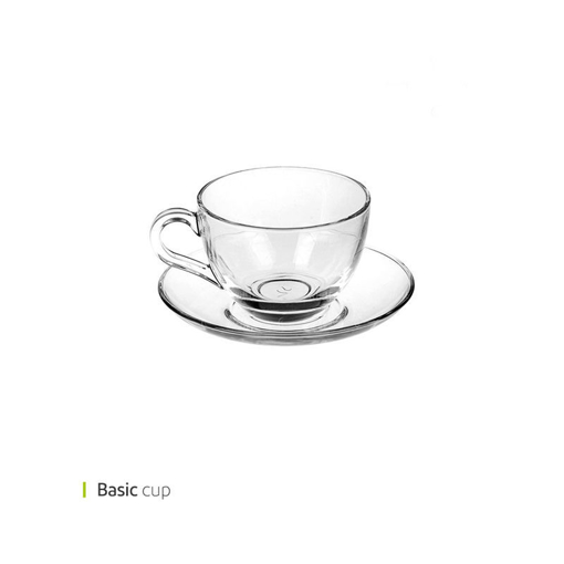 تصویر از فنجان و نعلبکی اسپرسو بیسیک 80 سی سی پاشا باغچه کد 97984 شش عددی end