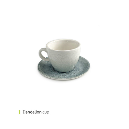 تصویر از فنجان و نعلبکی دبل اسپرسو دندلیون 130 سی سی وایت پلیت کد 23.1770mn یک عددی