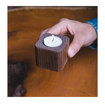 تصویر از جا شمعی چوبی تک خانه وایت پلیت کد 8056.6m یک عددی end