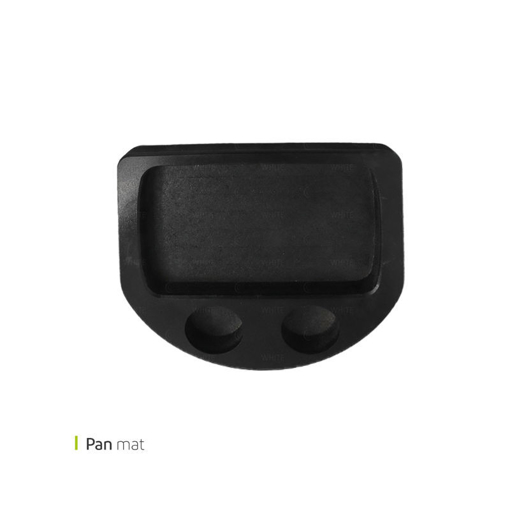 تصویر از چوب استیک پز مستطیل کم عمق مشکی 33 سانت وایت پلیت کد 5066.1 یک عددی