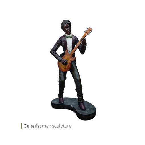 تصویر از مجسمه مرد گیتاریست وایت پلیت کد 667.6 یک عددی