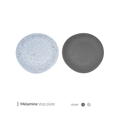تصویر از بشقاب ملامین استاپ 30 سانت وایت پلیت کد 3328mm یک عددی