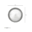 تصویر از سینی مسی داخل گلدار 32 سانت وایت پلیت کد 109008.1 یک عددی