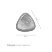 تصویر از سینی مسی مثلثی برمودا 21 سانت وایت پلیت کد 2095002 یک عددی