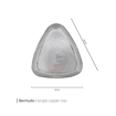 تصویر از سینی مسی مثلثی برمودا 30 سانت وایت پلیت کد 2095102 یک عددی