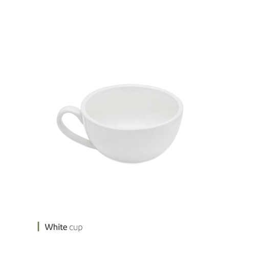 تصویر از فنجان کاپوچینو سفید ساده وایت پلیت کد 28.5119 یک عددی