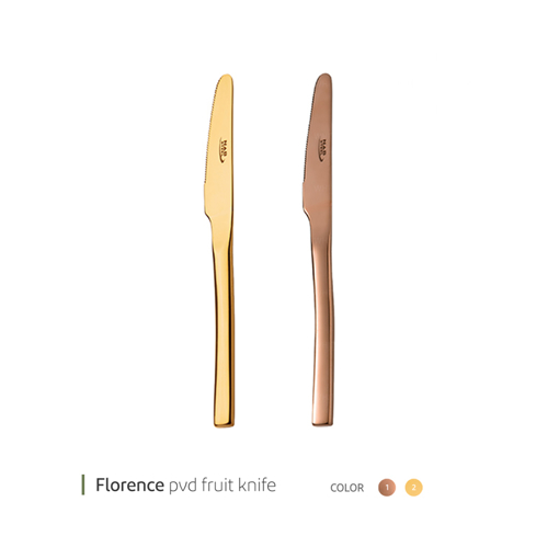 تصویر از کارد میوه خوری ابکاری فلورانس براق ناب استیل کد 1107m شش عددی end