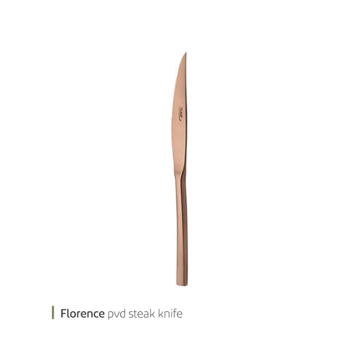 تصویر از کارد استیک ابکاری فلورانس براق ناب استیل کد 1110.3m شش عددی end