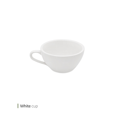تصویر از فنجان لاته سفید ساده وایت پلیت کد 31.5119 یک عددی