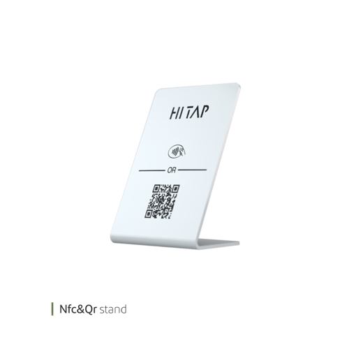 تصویر از استند nfc و Qr های تپ کد 6651 یک عددی end