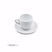 تصویر از فنجان و نعلبکی اسپرسو 45 سی سی وایت پلیت کد 1352.21m یک عددی end