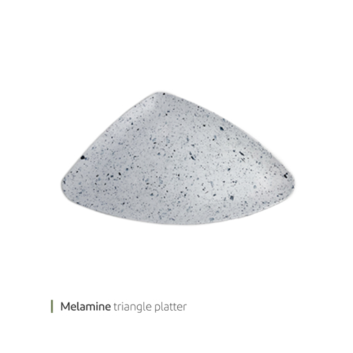 تصویر از دیس ملامین مثلثی سفید خال دار وایت پلیت کد 3274.9m یک عددی