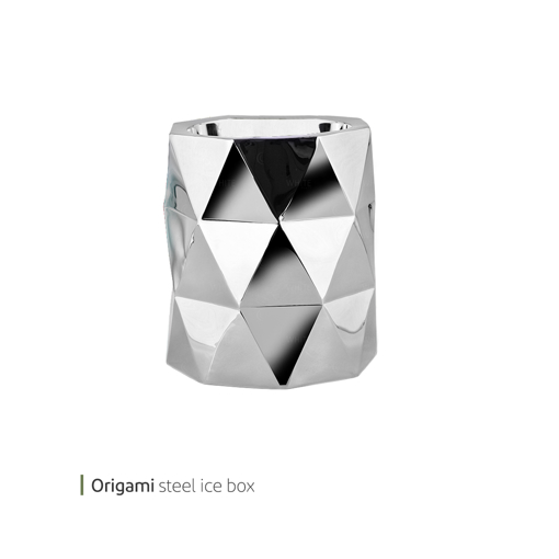 تصویر از یخدان استیل دو جداره اوریگامی وایت پلیت کد 352.90 یک عددی