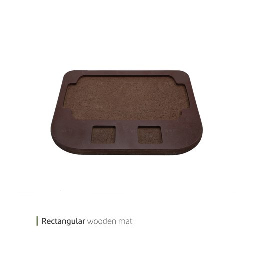 تصویر از چوب استیک پز مستطیل با جای سس 35 سانت وایت پلیت کد 4054 یک عددی