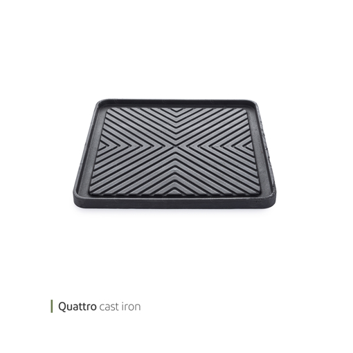 تصویر از تابه استیک پز چدنی کواترو 25 سانت وایت پلیت کد 5072.2 یک عددی