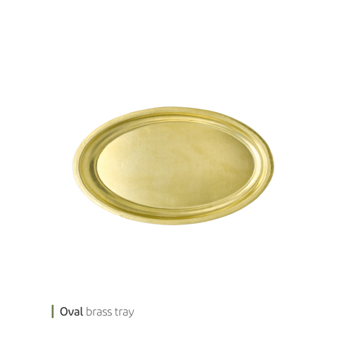 تصویر از سینی برنجی بیضی 20 سانت وایت پلیت کد 3290 یک عددی end