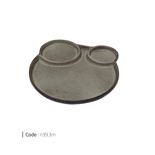 تصویر از بشقاب سه خانه وایت پلیت کد N39m یک عددی