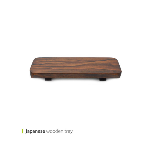 تصویر از سینی چوبی ژاپنی متوسط 35 سانت وایت پلیت کد 8577m یک عددی