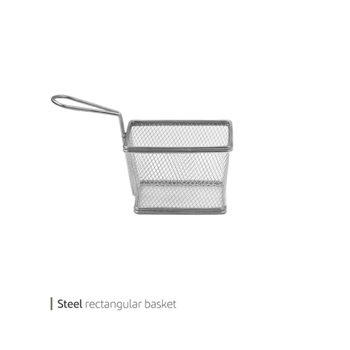 تصویر از سبد سیب زمینی استیل مستطیل کوچک وایت پلیت کد 33112m یک عددی