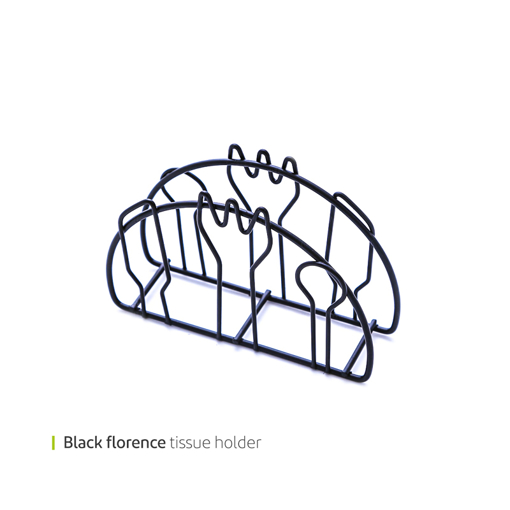تصویر از جا دستمالی فلورانس فرفورژه وایت پلیت کد 6100.4m یک عددی end