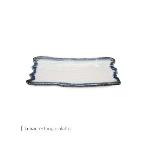 تصویر از دیس مستطیل لونار 37 سانت وایت پلیت کد 91.16004 یک عددی