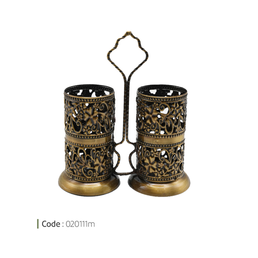 تصویر از جا کاردی دو قلو طلایی وایت پلیت کد 020111m یک عددی