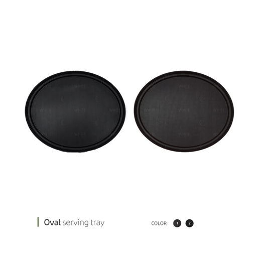 تصویر از سینی استپ دار بیضی 73 سانت وایت پلیت کد 5911.10101m یک عددی