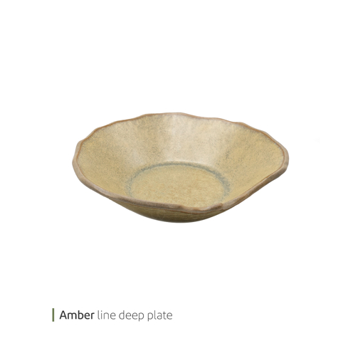 تصویر از بشقاب گود اوت لاین امبر 24 سانت وایت پلیت کد 91.689 یک عددی