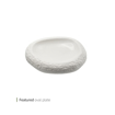 تصویر از دیس گود بیضی فیچرد 22 سانت وایت پلیت کد 87.30029 یک عددی