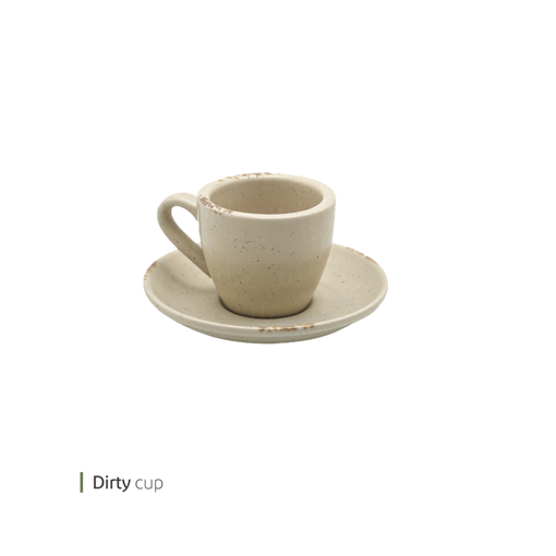 تصویر از فنجان و نعلبکی اسپرسو درتی وایت پلیت کد 142724 یک عددی