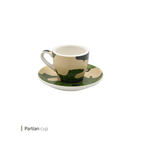 تصویر از فنجان و نعلبکی اسپرسو پارتیان وایت پلیت کد 142714 یک عددی
