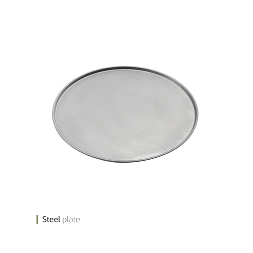 تصویر از پیش دستی استیل گرد 21 سانت وایت پلیت کد 8731 یک عددی