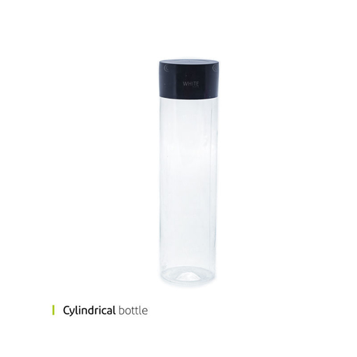 تصویر از بطری پلاستیکی وس استوانه 350 سی سی وایت پلیت  کد 200022m یک عددی