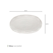 تصویر از دیس بیضی ویوی سفید 36 سانت وایت پلیت کد 11021.2 یک عددی