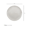 تصویر از بشقاب گرد ویوی سفید 25 سانت وایت پلیت کد 11031.2 یک عددی