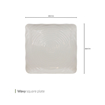 تصویر از بشقاب مربع ویوی سفید 29 سانت وایت پلیت کد 11024.2 یک عددی