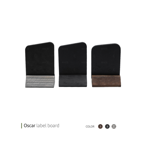 تصویر از شماره میز چوبی اسکار وایت پلیت کد 8079m یک عددی